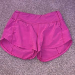COPY - Lululemon Low Rise 4” Race Ups- Sonic Pink